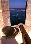 Morocco / Maroc - Mazago / El Djadida: Portuguese castle - shadow and view over the harbour - Unesco word heritage site - photo by F.Rigaud