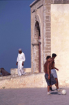 Morocco / Maroc - Mazago / El Djadida: Portuguese castle - soccer game / jogo de futebol (photo by F.Rigaud)