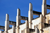 Casablanca, Morocco: flying buttresses at the Catholic Cathedral - Cathdrale du Sacr-Cur - photo by M.Torres