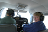 Namibia: Light plane cockpit - photo by B.Cain