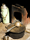 Khumbu region, Solukhumbu district, Sagarmatha zone, Nepal: the instruments of a Tibetan kitchen - photo by E.Petitalot