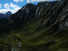 55 New Zealand - South Island - Mt. Aspiring National Park - river and ridge - Otago region (photo by M.Samper)