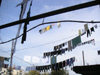 Nagorno Karabakh - Xankandi / Stepanakert: washing strung up between residential buildings(photo by A.Kilroy)