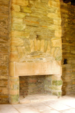 Orkney island, Mainland- Kirkwall - The Earl's Palace - Fireplace - photo by Carlton McEachern