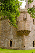 Orkney island, Mainland- Kirkwall - The Earl's Palace - turret - photo by Carlton McEachern