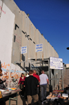 Bethlehem, West Bank, Palestine: Israeli West Bank barrier - main crossing point to Jerusalem - Israelis are not allowed to cross the checkpoints into Bethlehem - photo by M.Torres