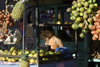 Santiago de Veraguas, Panama: pixbaes or pewa, fruits of the Bactris gasipaes palm - young girl sells produce at El Mosquero - pupunha - photo by H.Olarte