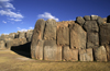 Cuzco, Peru: the ruins of Sacsayhuaman incorporate some of the largest stones ever used by the Inca - main battlements - photo by C.Lovell