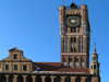 Poland - Torun: Town Hall detail - photo by J.Kaman