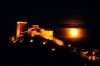 Mertola - Alentejo: the castle and a clouded moon - o castelo e lua - photo by M.Durruti