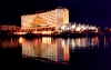 Portugal - Algarve - Vilamoura (concelho de Loul): Vilamoura: the marina by night - Tivoli Marinotel Hotel - reflection - a marina  noite - photo by M.Durruti