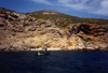 Sesimbra, Portugal: secluded beach - seen from the Ocean - praia escondida - photo by M.Durruti