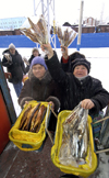 Russia - Irkutsk (Irkutsk oblast - Siberian Federal District): at the butcher (photo by Bernard Cloutier)