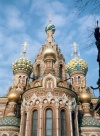 Russia - St. Petersburg: Spires at the Church of the Resurrection of our Saviour - architect Alfred Parland ( - : ) (photo by Miguel Torres)