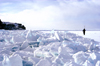 Lake Baikal, Irkutsk oblast, Siberian Federal District, Russia: ice shards along the shore of Olkhon island - photo by B.Cain