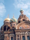 Russia - St. Petersburg: Spires at the Church of the Resurrection of our Saviour - architect Alfred Parland ( - : ) (photo by Miguel Torres)