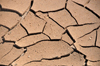 Fort Bay, Saba: cracked dry mud - photo by M.Torres