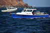 Fort Bay, Saba: Saba Divers - the Blue star returns to the harbour - Saba is one world's top Scuba diving destinations - photo by M.Torres