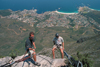 South Africa - Cape Town:  climbers - abseiling from Table Mountain (photo by R.Eime)