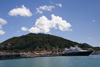 Saint Martin - Marigot: the Mystique, a 9,000 HP jet yacht - photo by D.Smith