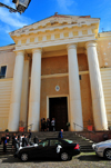 Alghero / L'Alguer, Sassari province, Sardinia / Sardegna / Sardigna: Cathedral of Santa Maria Immacolata di Alghero - waiting for the wedding - photo by M.Torres