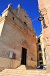 Cagliari, Sardinia / Sardegna / Sardigna: former synagogue, now the Basilica of the Holy Cross - Piazzetta Santa Croce, Santa Croce bastion - Order of Saints Maurice and Lazarus - Jewish quarter / Giudaria - Basilica di Santa Croce - quartiere Castello - photo by M.Torres