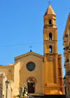 Cagliari, Sardinia / Sardegna / Sardigna: Collegiate Church of Santa Eulalia - named after martyr Eulalia, patroness of Barcelona - built by the Aragonese in Catalan-Gothic style - Piazza St. Eulalia - Marina district - photo by M.Torres