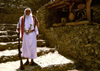 Asir province: Alma museum - bedouin with rifle