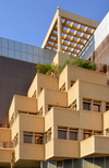 Riyadh, Saudi Arabia: Abdar complex, pyramid of cubes, modern architecture, Olaya - photo by M.Torres