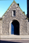 Scotland - Edinburgh: small house across the street from Canongate Kirk - photo by C.McEachern