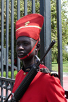 Sngal - Dakar: garde du palais prsidentiel - photographie par G.Frysinger