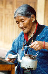 Sikkim - Rumtek: Enchey monastery - preparing butter candles (photo by G.Frysinger)