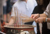 Singapore: incense and a prayer (photo by S.Lovegrove / Picture Tasmania)