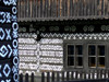 Slovakia - Cicmany village: folk architecture reserve - geometrical decorations - Zilina district - photo by J.Kaman