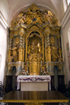 Slovenia - altar - interior of the island church on Lake Bled - photo by I.Middleton