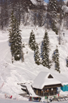 Slovenia - snow covered bungalow - Vogel Mountain - photo by I.Middleton