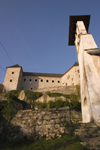 Slovenia - Kostel: belfry and Kostel castle - photo by I.Middleton