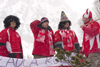 Polish Spectators at Planica ski jumping championships, Letalnica, Slovenia - photo by I.Middleton