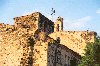 Spain / Espaa - Extremadura - Almaraz - Cceres province: church with storks (photo by Miguel Torres)