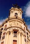 Spain / Espaa - Valladolid: bank faade - Banco de Burgos (photo by Miguel Torres)