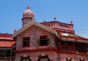 Colombo, Sri Lanka: like a candy striped villa - Jami-Ul-Alfar Mosque - Pettah - photo by M.Torres