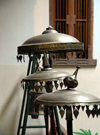 Kandy, Central province, Sri Lanka: processional umbrella - Sri Dalada Maligawa - Temple of the Sacred Tooth Relic - photo by M.Torres