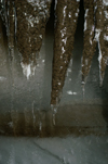 Svalbard - Spitsbergen island - Longyearbreen glacier: sediments and stalactites - photo by A. Ferrari