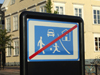 Vastervik, Kalmar ln, Sweden: no ball games sign - photo by A.Bartel