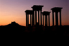 Syria - Palmyra: Tetrapylon and Qala'at ibn Maan castle - photo by J.Wreford