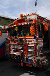 Maaloula - Rif Dimashq governorate, Syria: colourful bus - Middle Eastern decoration - photo by M.Torres / Travel-Images.com