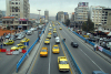 Syria - Damascus / Damasco / Dimashq / ash-Sham: Ath-Thaura av.  from the pedestrian bridge - photo by  M.Torres