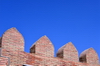 Hisor, Tajikistan: merlons on the ramparts of Hisor / Hissar fortress - photo by M.Torres