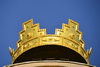 Dushanbe, Tajikistan: golden crown atop the Ismoil Somoni monument - Tajikistan is said get its name from 'taj', the Persian word for crown - photo by M.Torres