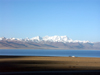 Tibet - Lake Namtso / Tengri Nor: skyline in the early morning - border between Lhasa Prefecture and Nagqu Prefecture - Nyainqntanglha mountain range - snow - photo by P.Artus